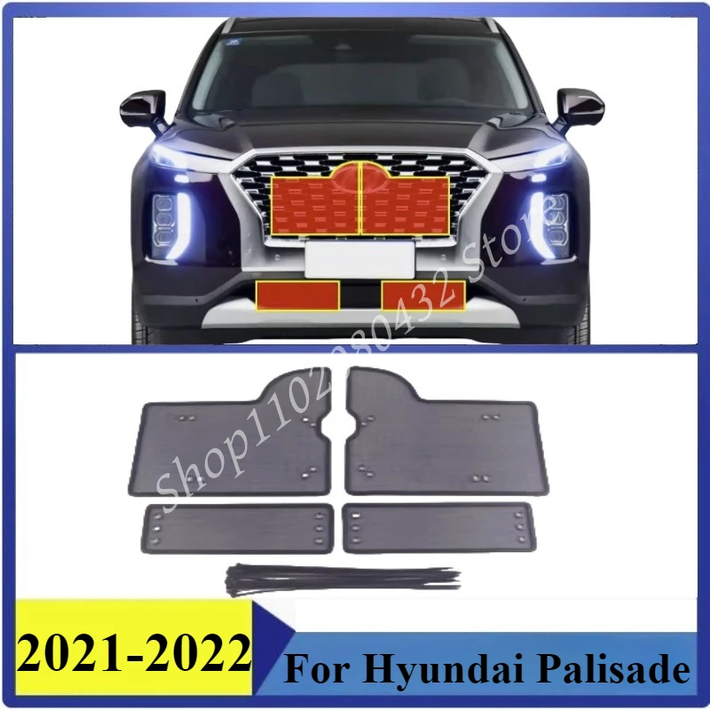 

Insect-proof Air Inlet Protect Cover Airin Insert Net Vent Racing Grill For Hyundai Palisade 2021-2022 Filter