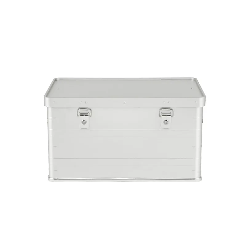 

Outdoor camping magnesium aluminum alloy storage box, with lock, car storage box waterproof aluminum box car