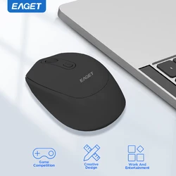 Eaget 교체 가능한 배터리 2.4G 광학 마우스 무선 마우스, USB 3 단계 Dpl 마우스, 컴퓨터 노트북 PC 음소거 마우스