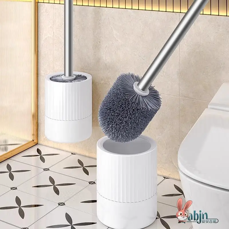 

No-Drill Wall-Mounted Toilet Bru Household Batoom Cleaning Tool without Dead Angles Toilet Cleaner Bru for Home Use