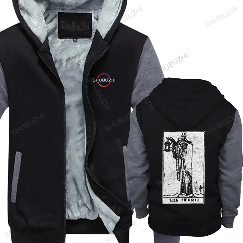 

The Hermit Tarot Card thick Major Arcana Fortune Telling Occult for Men Cotton long Sleeve High Quality Tops Gift Merch