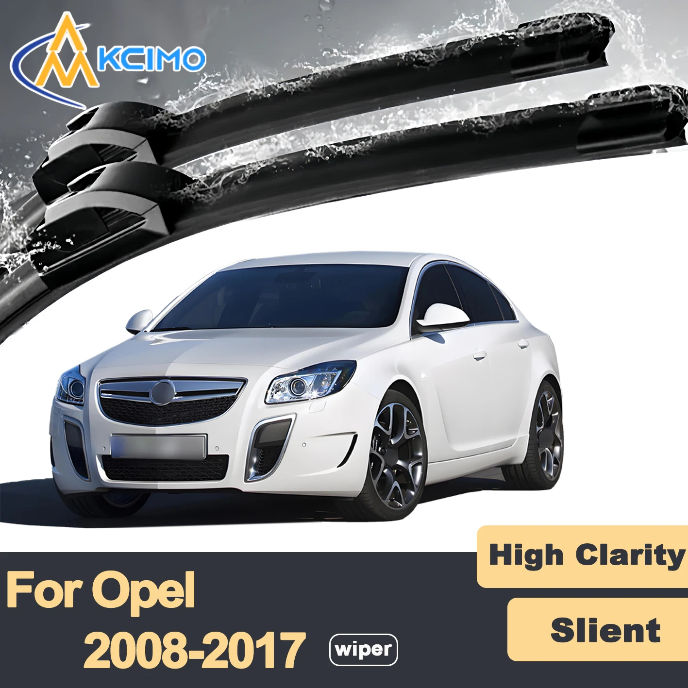

Premium Rubber Durable Silent Windshield Wiper Blades 2pcs for Opel Insignia G09 2008-2017 Vauxhall Holden Regal Vectra Bitter
