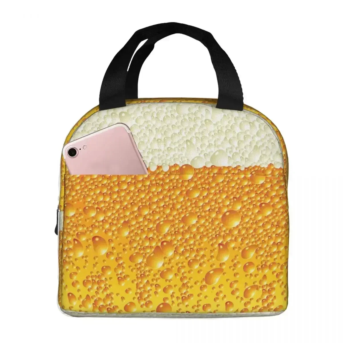 Wheat Beer Insulated Lunch Bag Alcholism Lunch Container Portable Thermal Cooler Lunch Box Picnic