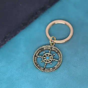 男女通用脈輪鑰匙圈 維京航海指南針錨圓形吊墜 斯拉夫鑰匙鏈 水手紀念品 生日飾品 8 最佳銷售 錨形鑰匙扣 - №2