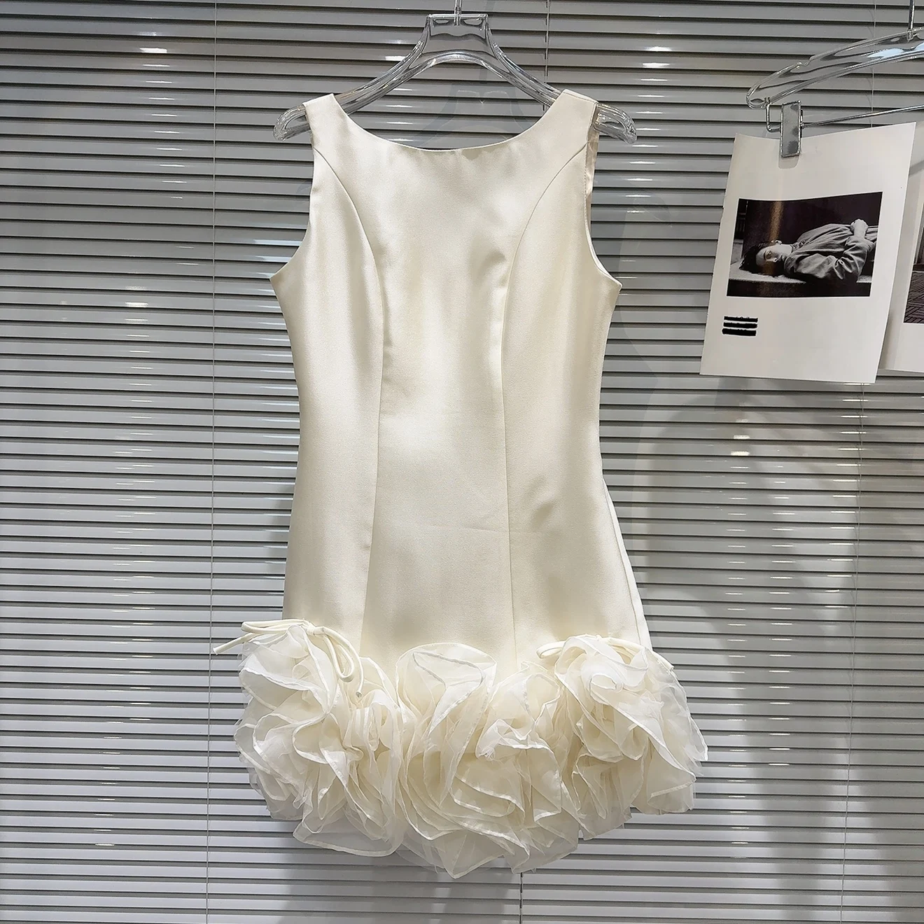 

2025 Summer New Elegant Chiffon Pleated Waist Vest Dress Women