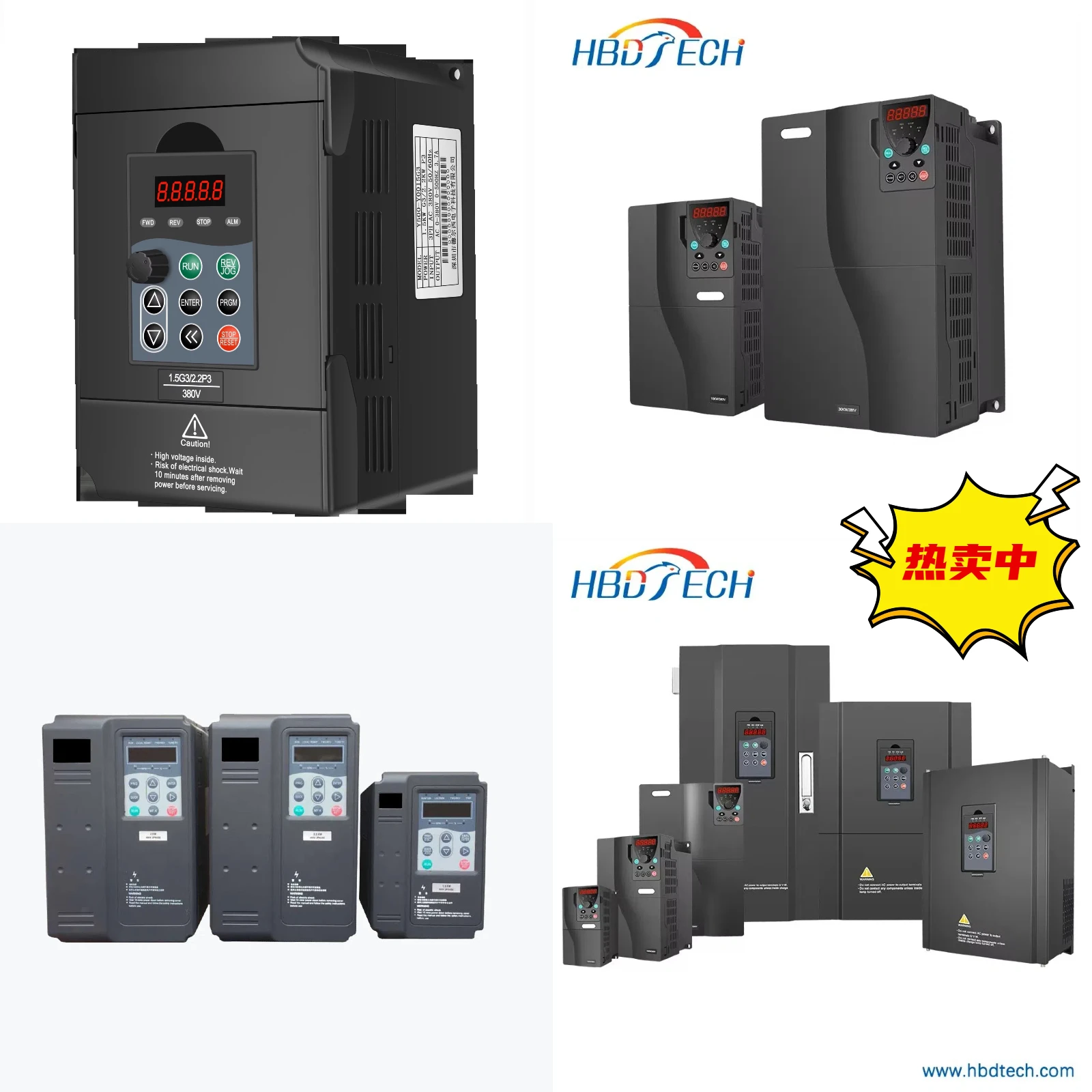 يدعم تخليص المخزون خارج الموسم من المصنع التخصيص 0.75kw 5.5kw 1 & 3Phase VFD Inverters Converters