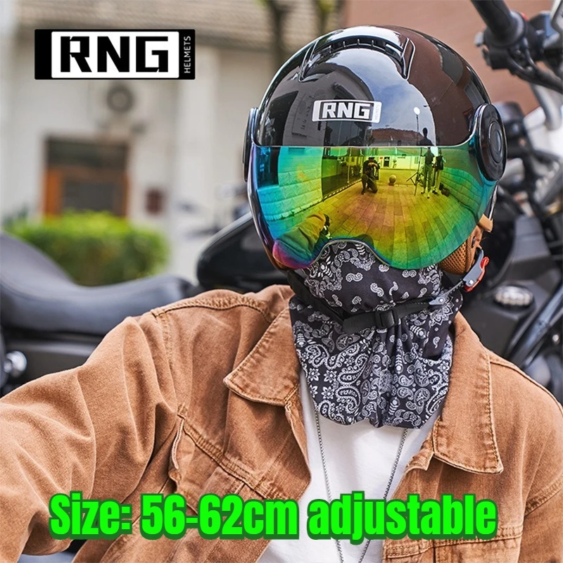 

RNG Motorcycle Retro Helmet Unisex Electric Vehicle Half Helmet 3C Cascos Para Moto Motorbike Helmet 헬멧 Шлем Для Мотоцикла