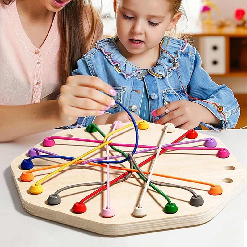 Untie The Rope Challenge Children's Board Game To Exercise Logical Thinking And Concentration Wooden Toys