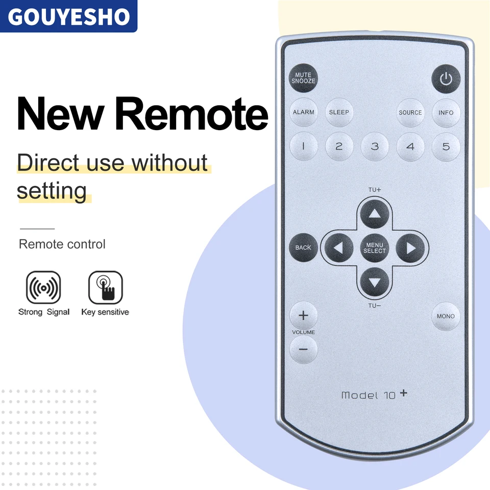 New For Tivoli Audio Model 10+ PLUS Replacement Remote Control