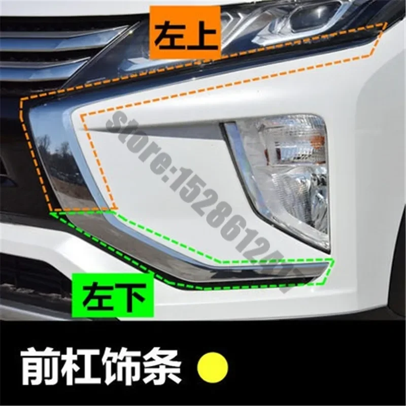 

Car Accessories ABS Chrome Original FactoryOriginal Car Front Bumper Bar Trim For Mitsubishi Eclipse Cross 2018 2019 2020