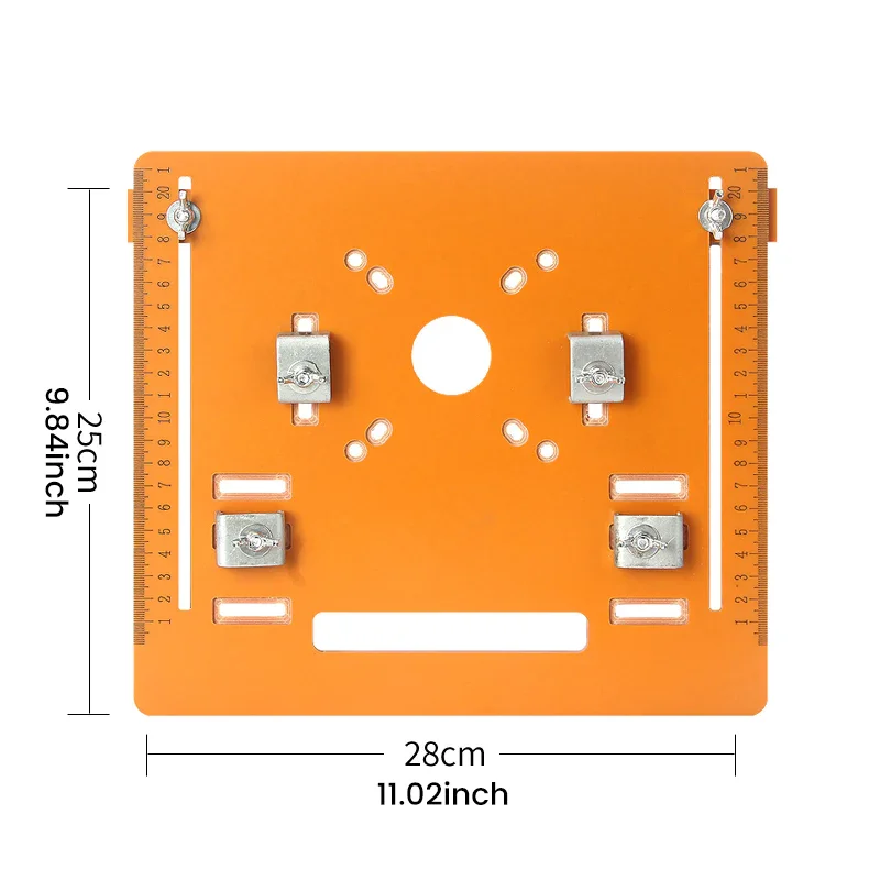 Circular Saw Guide Rail Bottom Plate Adjustable Cutting Machine Bakelite Guide Plate Saw Base Woodworking Workbench Accessories7