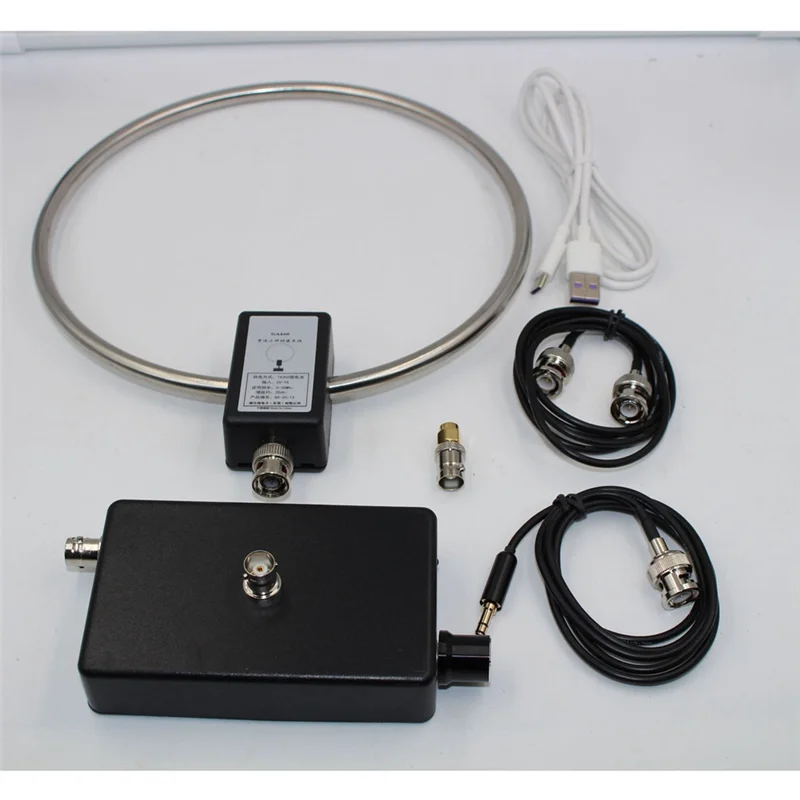 SR-GA-450 Antena Loop SDR Antena Radio Gelombang Menengah Pendek SW 2.30-30Mhz MW 522-1710Khz GA450 Tahan Lama Mudah Dipasang