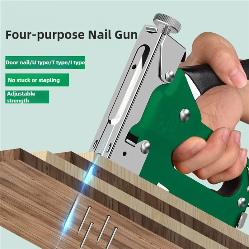 ABDJ- الثقيلة الهواء مسمار دليل مسدس تسمير 4 في 1 البناء دباسة النجارة خاص التيلة كتاب المنزلية DIY بها بنفسك