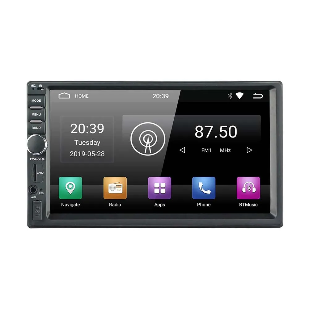 

Android 9.0 Car Radio Stereo 7 Inch Capacitive Contact Screen High Definition Player 1G + 16G GPS Navigation Bluetooth USB