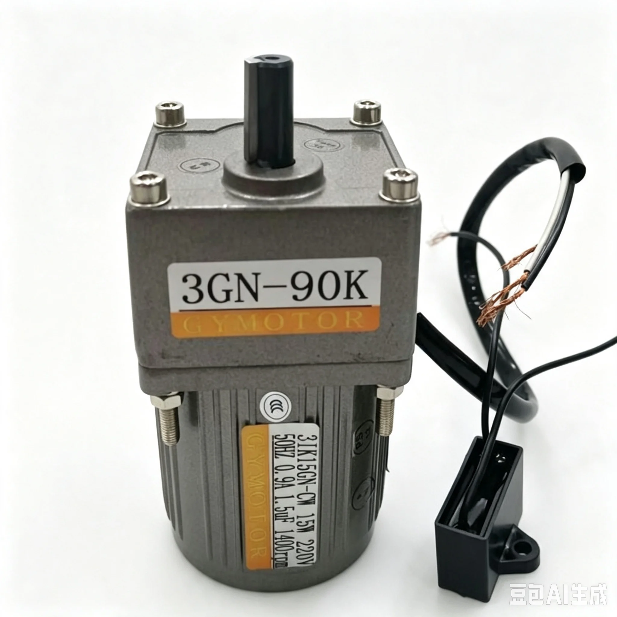 AC 220V 15W Shaft Diameter 10mm Single Phase Fixed Speed Gear Motor 3GN Gearbox Constant Speed AC Motor