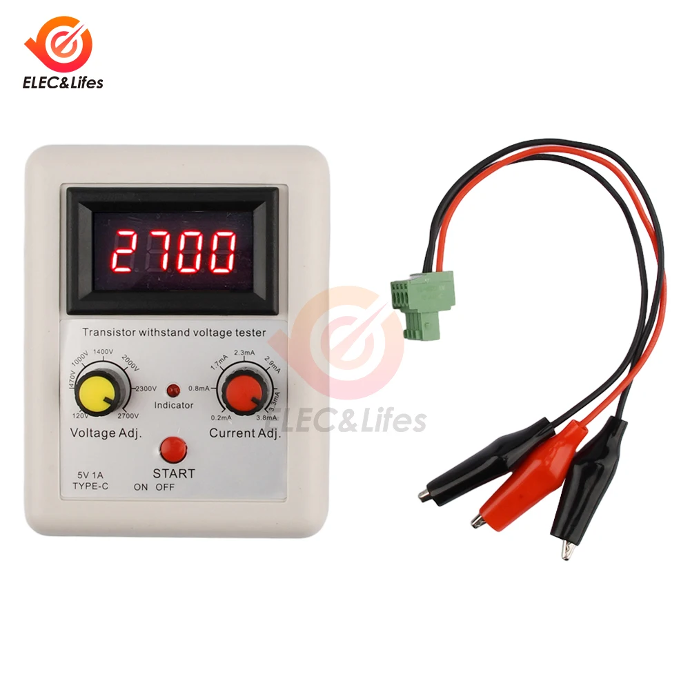 IGBT Voltage Capability Transistor Tester Diode MOS Triode LED Voltage Capability Test Tool Withstand Voltage Tester 120-2700V