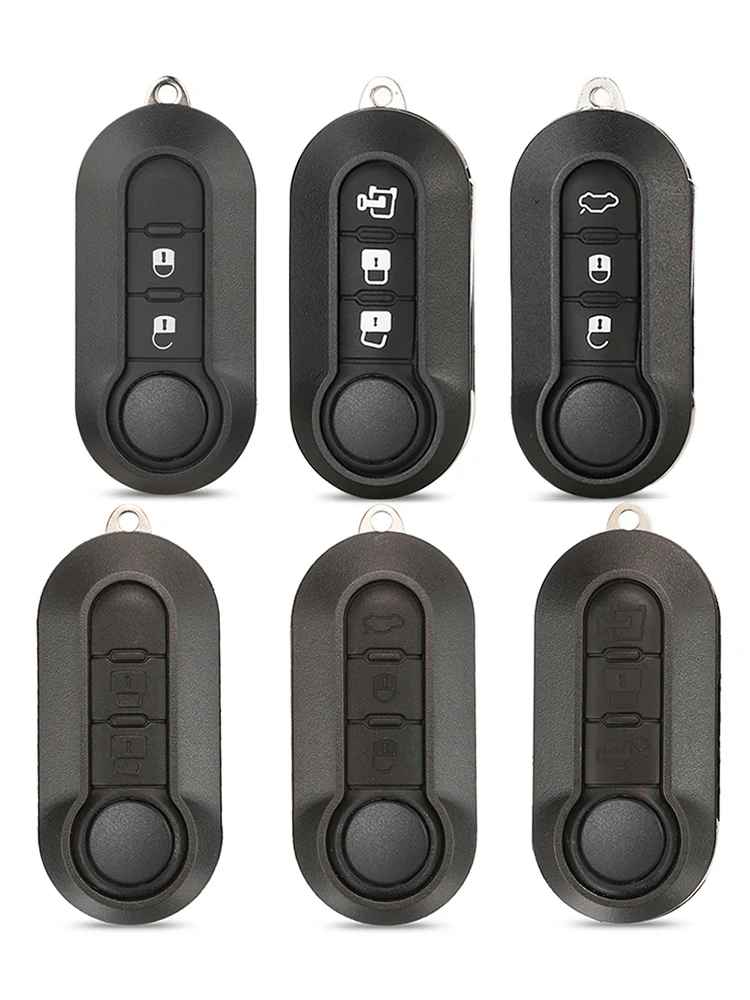 Jingyuqin 2/3BTN coque de clé de voiture à distance pour Fiat 500 Panda Punto Bravo Ducato Peugeot Boxer citroën cavalier lame non coupée automatique