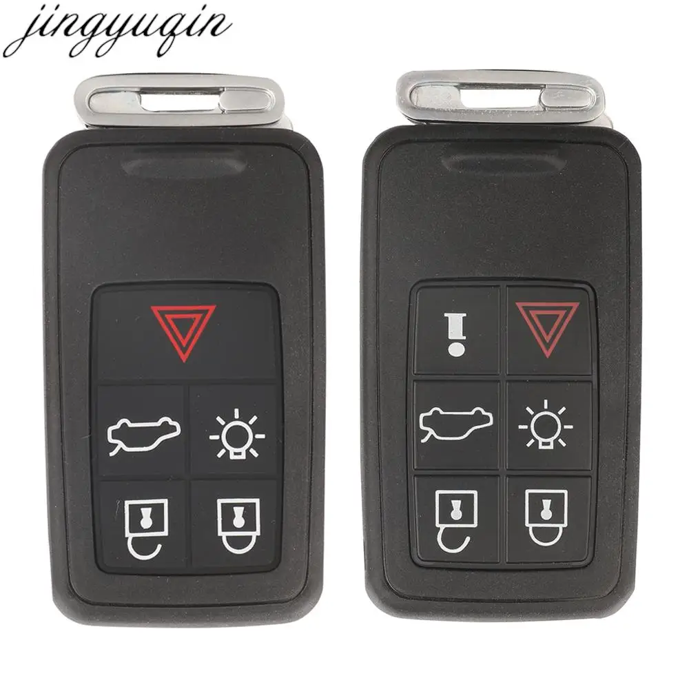 

Jingyuqin Smart Keyless Remote Car Key Case Shell For Volvo S60 S80 S60L V40 V60 V70 XC60 XC70 2008 2009 2010 2011-2017