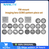 Nanlite AS-GB-FMM-SET GOBO Pattern Piece Projection Attachment Photography Lights Lens Accessories for PJ-FMM-19 PJ-FMM-36