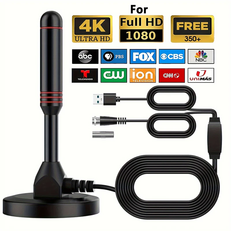 50 stuks best verkochte DTMB hoge HD digitale tv-antenne binnen buiten zuignap ontwerp USB grensoverschrijdend thuisgebruik speciale grond W