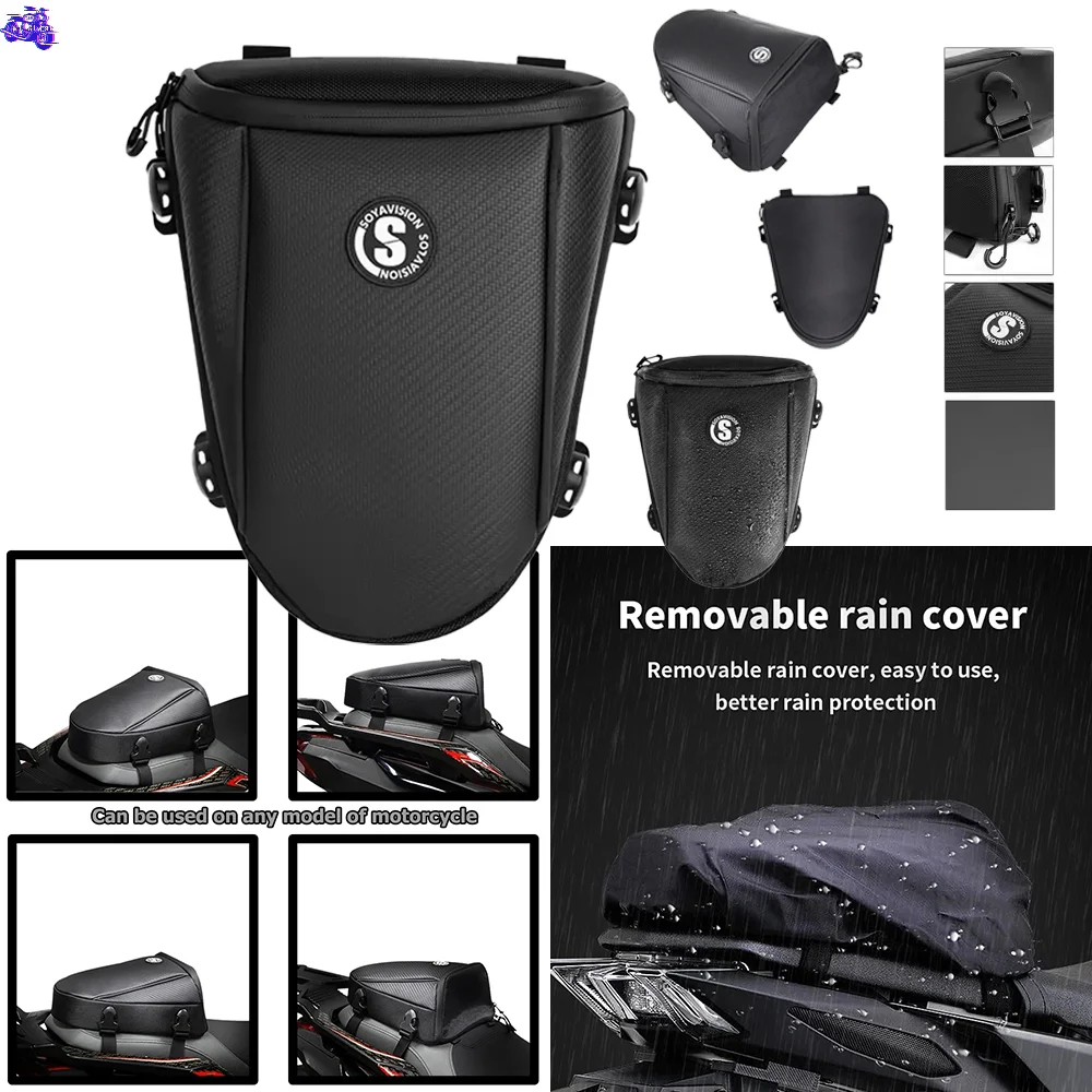 Waterproof Motorcycle Tail Bag Multi-functional Rear Seat Backpack Storage for Suzuki GSXR Series GSXR 600/750/1000/1300 TL1000R