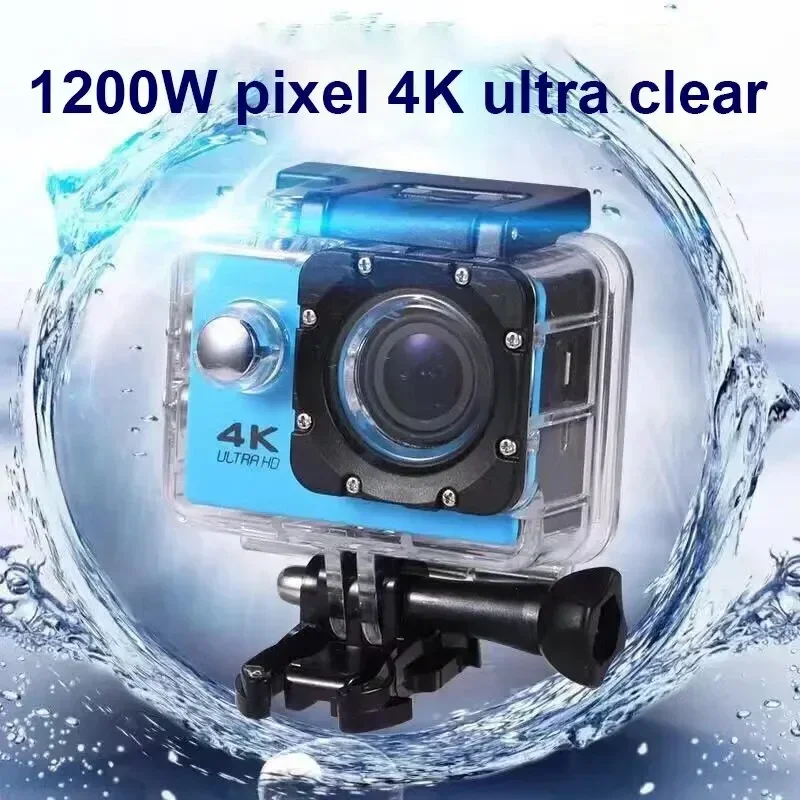 Waterproof Helmet Video Recording 4K Action Camera Camera Sports Cameras Outdoor Mini Cam 1080P/30FPS WiFi 2.0" 170D Underwater