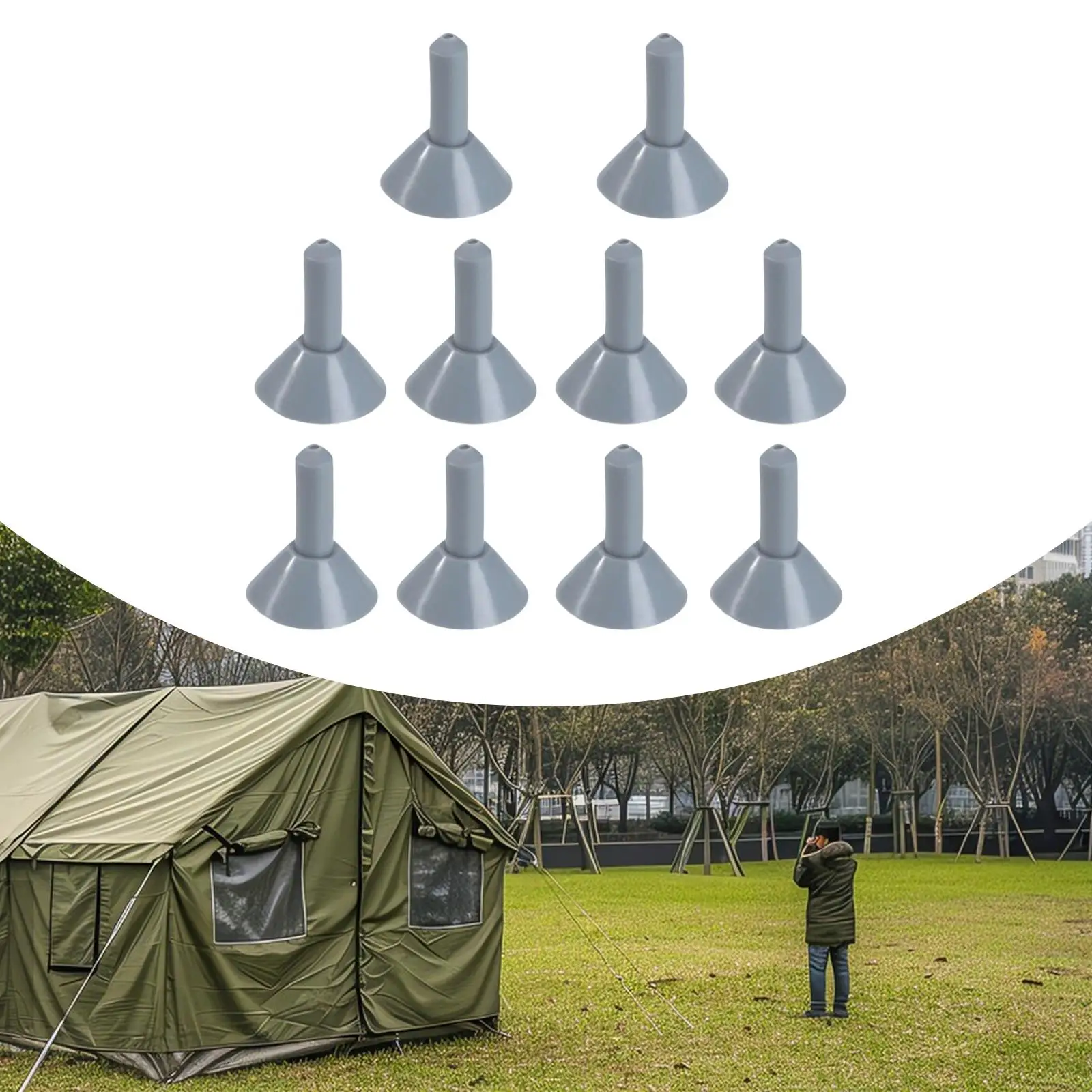 10X Tent Poles Tips… - image