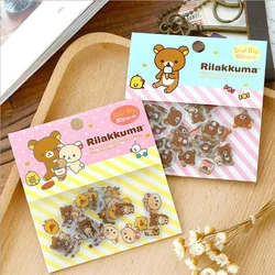 80 Pcs/lot Cute Rilakkuma Mini Paper Stickerbag Diy Diary Planner Decoration Sticker Album Scrapbooking Kawaii Stationery