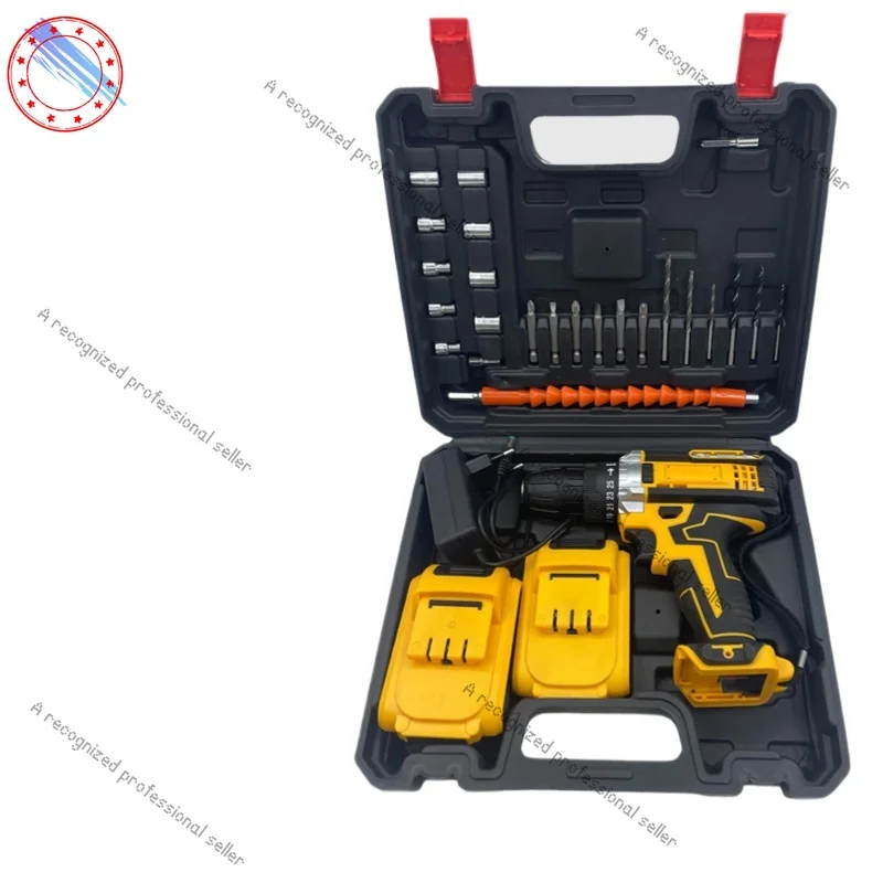 

cross-border hot-selling 21V two-speed impact, two-speed lithium electric drill electric screwdriver electric drill power tool