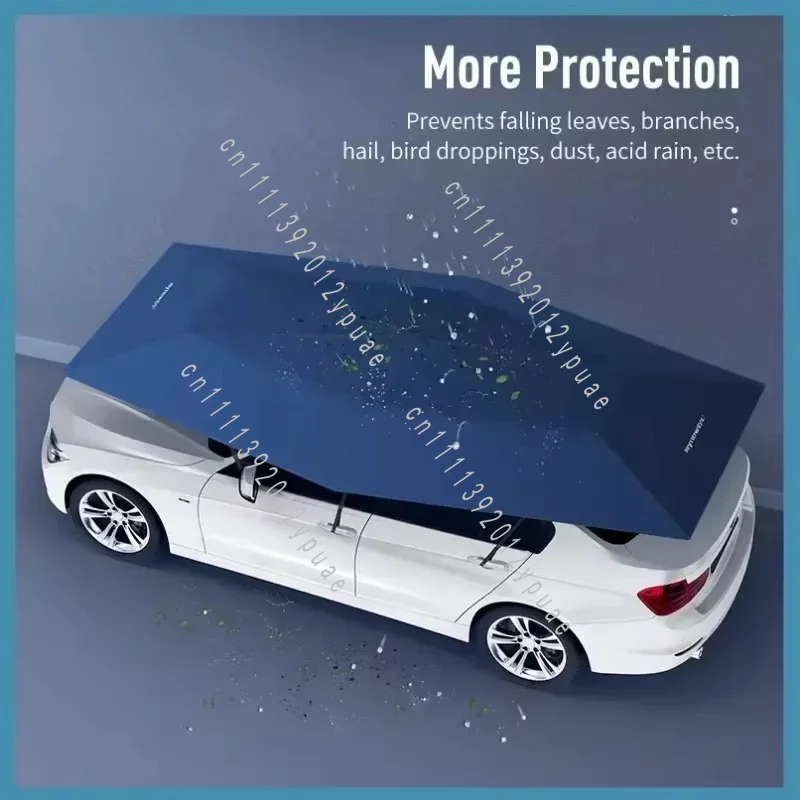 4.6m 4.8m 5.2m Fully Automatic Outdoor Car Sunshade Cover, Remote Control Vehicle Tent Umbrella for Outdoor Use