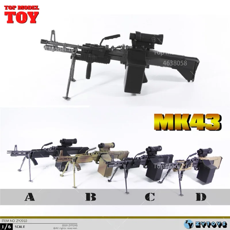 

ZYTOYS ZY2010 масштаб 1/6 США Военная армия MK43 Оружие серии аксессуаров модель подходит для 12 дюймов солдат экшн-фигурки Куклы