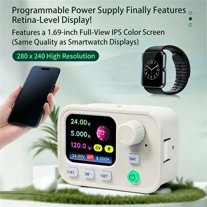 A74E-XY-SK200W DC Buck Boost Converter 40V 9A 200W Digital Control Power Supply Wifi Bluetooth MPPT IPS Display Screen