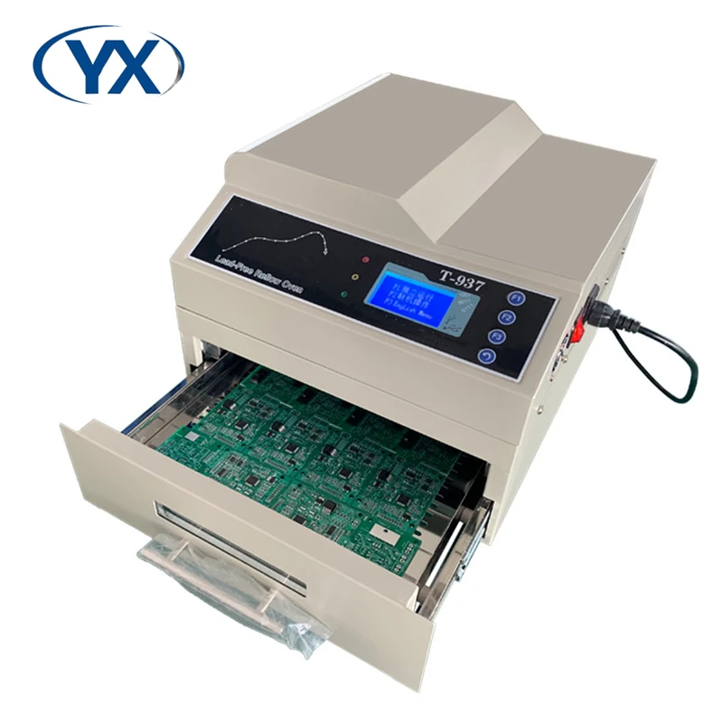 YX T937 Lead Free Reflow Soldering Machine Soldering Area 306mmX322mm