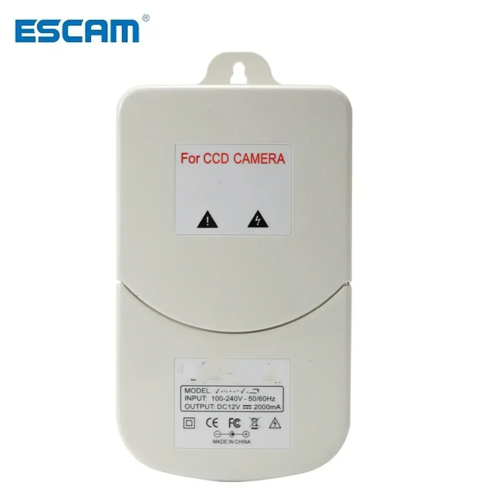 

Профессиональный водонепроницаемый блок питания для камеры наблюдения AC100-240V DC12V 2000mA адаптер питания для уличной камеры