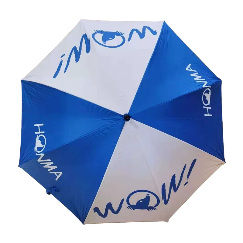 HONMA Unisex Golf Umbrella PA12010 Blue White Sports Sun Umbrella Lightweight Outdoor Rain Shade Parasol