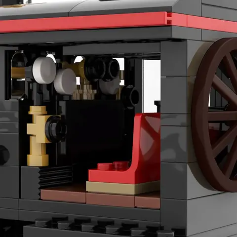 MOC Tillbaka Framtid Jules Verne Tidståg Byggstensset Ångtåg Resande Maskin Bil Fordon Tegelstensmodell Leksak Barn Present 12 best sales tillbaka framtida tågmodell - №1