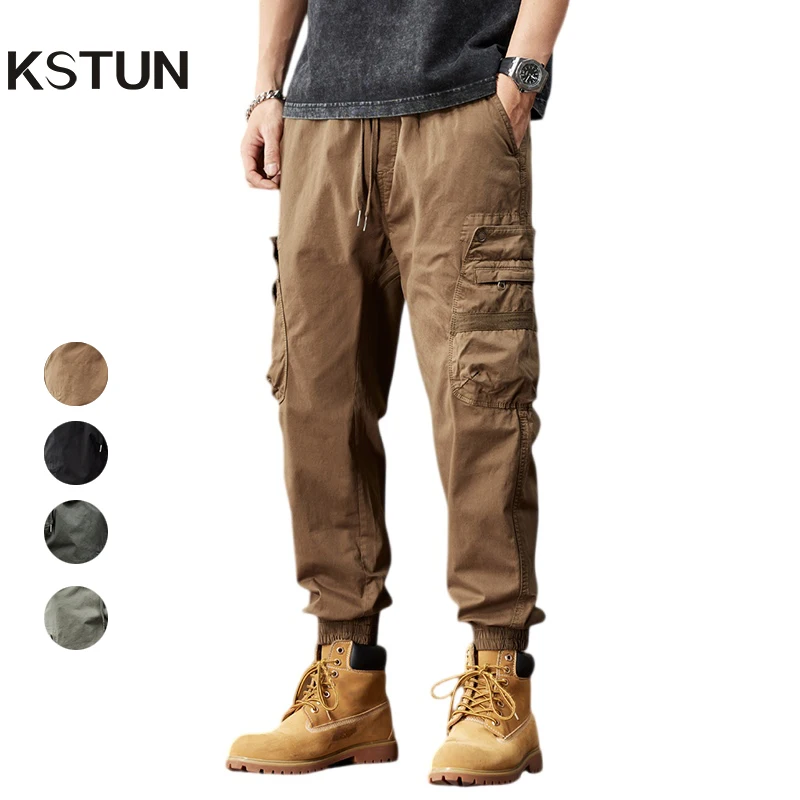 

Mens Harem Pants Loose Casual Joggers Sweatpants Men Cargo Pants Multi-Pockets Hip Hop Ankle-banded Outdoor Sports Overalls