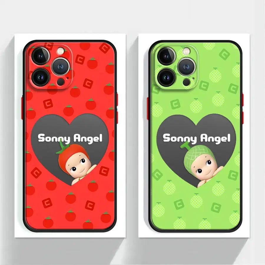 Sonny Angel Fruit Series Phone case for iPhone 16 13 15 12 11 14 Plus Pro ProMax 12 Mini 13 Mini X XS XS Max XR 7 8 SE funda