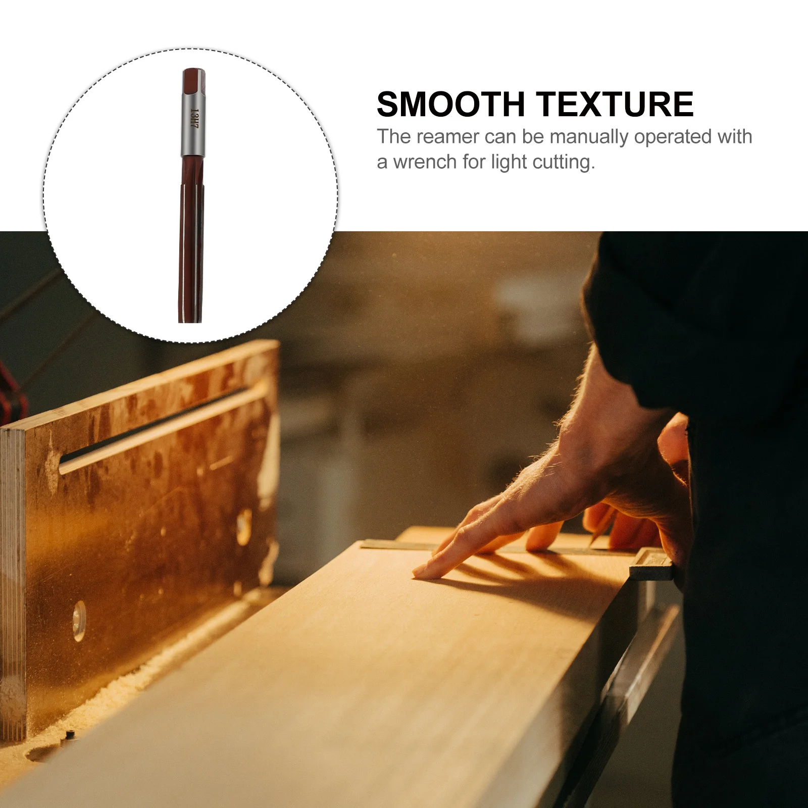 Adjustable Precision Straight Shanks Hand Reamer Range Cutting Tool for Light Repair Work Accurate Reaming in Aluminum Copper