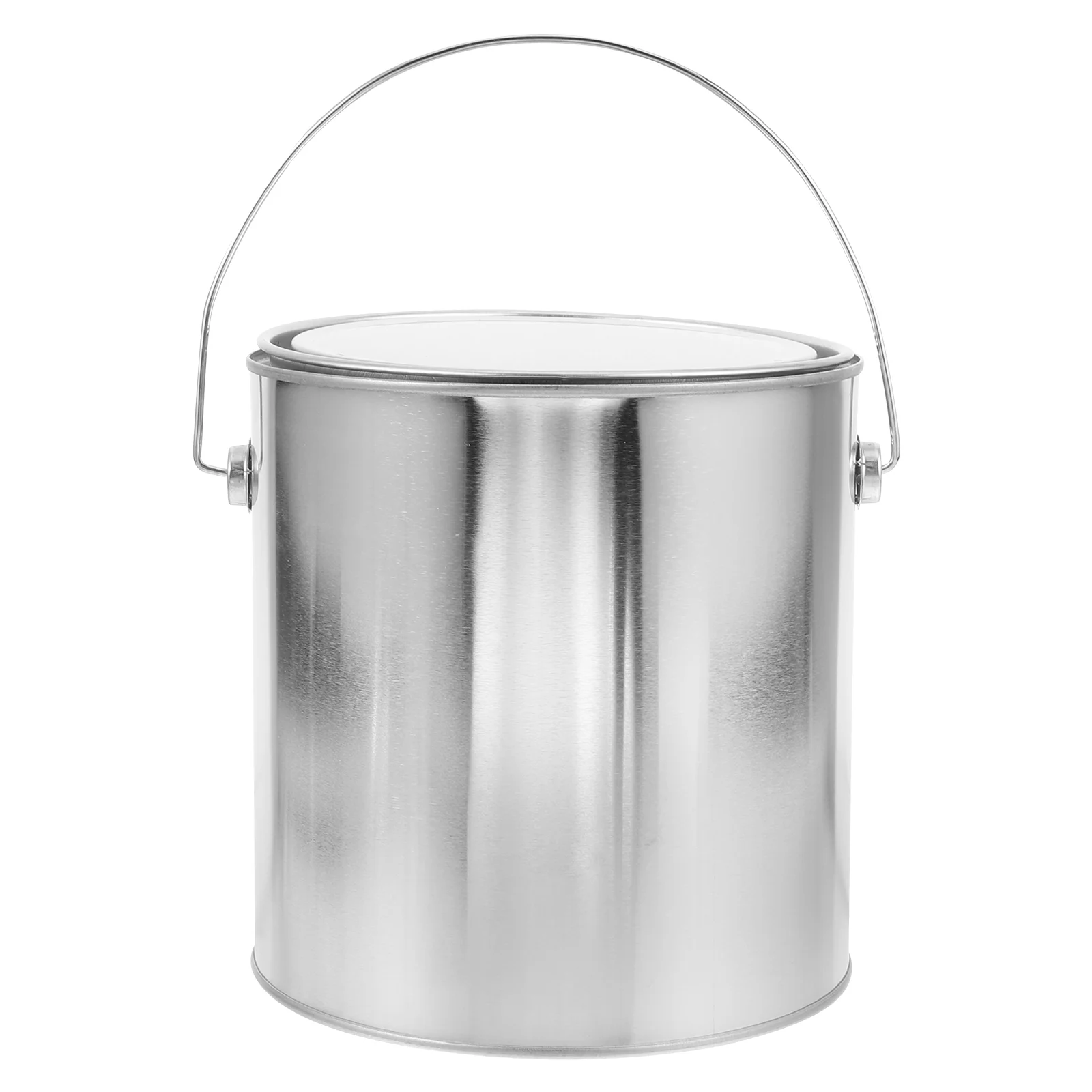 

Paint Bucket Buckets Can with Handle Pails Metal Storage Tin for Painting Holder Tinplate Empty