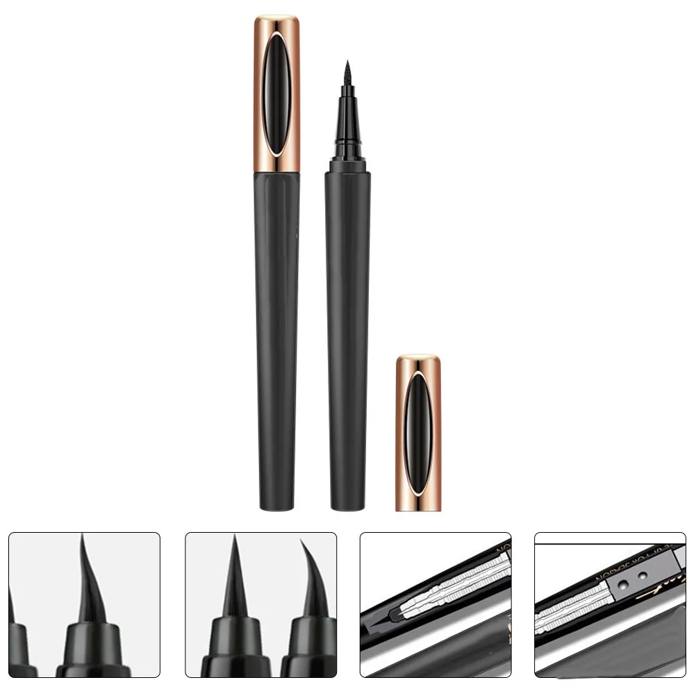 

2Pcs Waterproof Liquid Eyeliner Pens Fine Tip Sweat Proof Quick Dry Long Lasting Makeup Supplies Waterproof Eyeliners