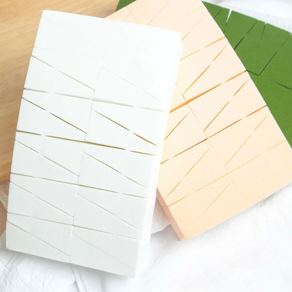 

Wedge Makeup Sponge Puff For Foundation Blush Concealer Wet Dry Dual-Use Triangle Applicator Tool