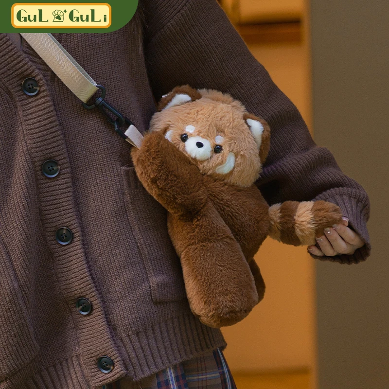 【Coulee】Guliguli リトルパンダ パパバッグ かわいいぬいぐるみ バックパックバッグ Lo メッセンジャーバッグ 女の子の誕生日プレゼント