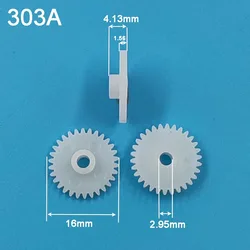 303A 0.5M Gears OD16mm Thin 1.6mm 30 Tooth 2.95mm Hole POM Plastic Gear Wheel Toy Model Accessories