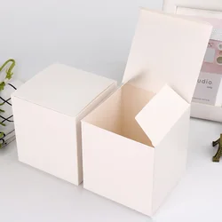 Cajas de Regalo de embalaje de papel Kraft, caja de cartón para fiesta de boda, paquete de botella de jabón hecho a mano, caja de almacenamiento de cosméticos, 10, 20, 50 piezas