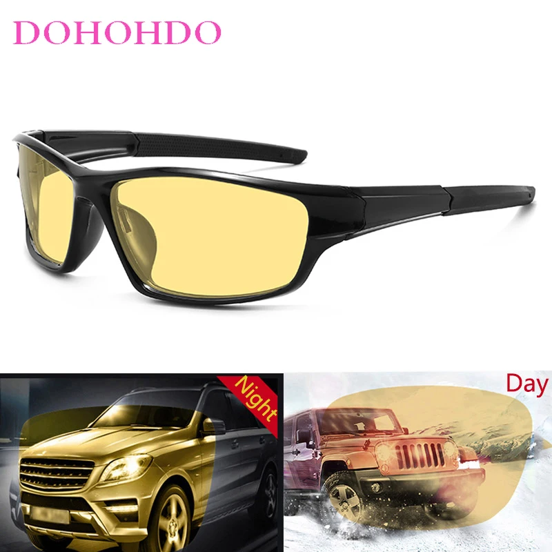 

New Brand Designer Night Vision Goggles Men Woman Polarized Sunglasses Car Driving Anti Glare Eyeglasses UV400 Óculos Masculinos