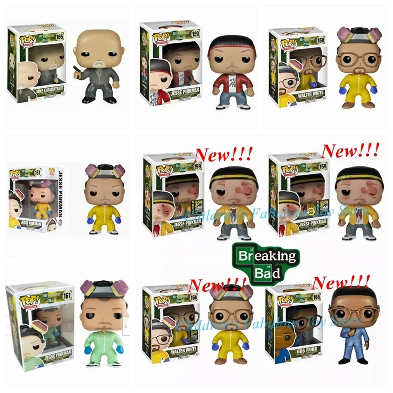 New FUNKO POP Breaking Bad all series green #159 #160 #161 #162 #163 #165 #166 #167 Vinyl Action Figure Model Toys for kids Gift