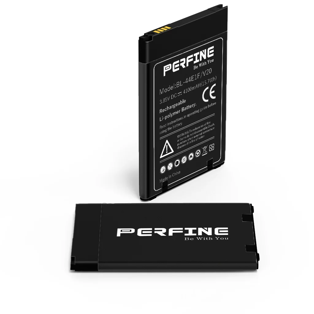 Perfine-V20 Bateria LG, 4100 mAh, BL-44E1F, 3200mAh Celular, H915, H910, H990N, US996, F800L, Substituição