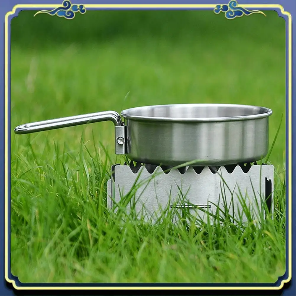 Latest Portable Mini Alcohol Stove Crosses Stove Stand Rack Alcohol Burner For Outdoor Camp Hike Backpacking Cooking