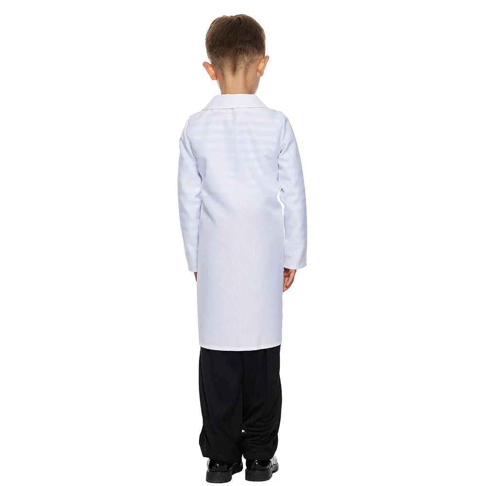 2025 Nuovo arrivo Bambino Pazzo Scienziato Halloween Dress Up Boy Costume da Scienziato Pazzo